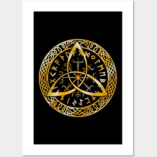 Nordic Viking Rune T-Shirt Posters and Art